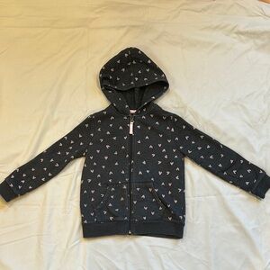 Cat & Jack Black and Pink Hoodie with Star Pattern